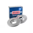 Jeu de 2 disques de frein avant BORG & BECK BBD4562 - Visuel 1