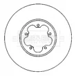 Jeu de 2 disques de frein avant BORG & BECK BBD4562 - Visuel 2