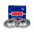 Jeu de 2 disques de frein avant BORG & BECK BBD4570 - Visuel 1