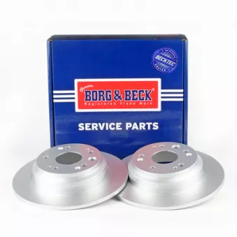 Jeu de 2 disques de frein arrière BORG & BECK BBD4612