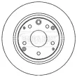 Jeu de 2 disques de frein arrière BORG & BECK BBD4612 - Visuel 2