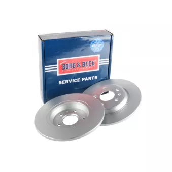Jeu de 2 disques de frein arrière BORG & BECK BBD4635