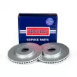 Jeu de 2 disques de frein avant BORG & BECK BBD4657 - Visuel 1