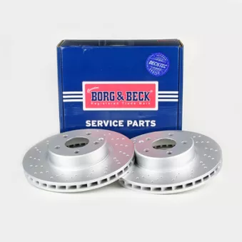 Jeu de 2 disques de frein avant BORG & BECK BBD4678