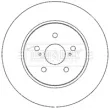 Jeu de 2 disques de frein avant BORG & BECK BBD4683 - Visuel 2