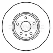 Jeu de 2 disques de frein avant BORG & BECK BBD4689 - Visuel 2