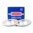 Jeu de 2 disques de frein avant BORG & BECK BBD4725 - Visuel 1