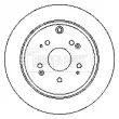 Jeu de 2 disques de frein arrière BORG & BECK BBD4748 - Visuel 2