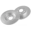 Jeu de 2 disques de frein arrière BORG & BECK BBD4757 - Visuel 3