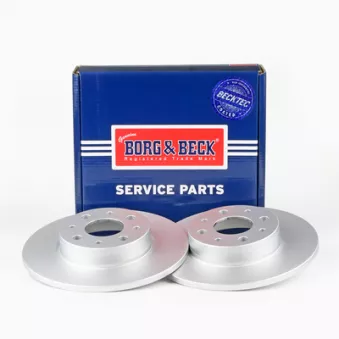 Jeu de 2 disques de frein arrière BORG & BECK BBD4761