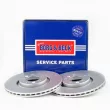 Jeu de 2 disques de frein arrière BORG & BECK BBD4775 - Visuel 1