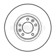 Jeu de 2 disques de frein arrière BORG & BECK BBD4775 - Visuel 2