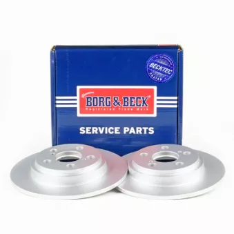 Jeu de 2 disques de frein arrière BORG & BECK BBD4790