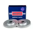 Jeu de 2 disques de frein avant BORG & BECK BBD4796 - Visuel 1
