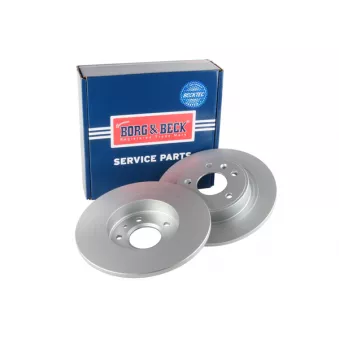 Jeu de 2 disques de frein arrière BORG & BECK BBD4799