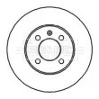 Jeu de 2 disques de frein avant BORG & BECK BBD4925 - Visuel 2
