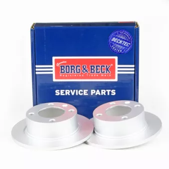 Jeu de 2 disques de frein arrière BORG & BECK BBD4975