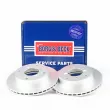 Jeu de 2 disques de frein avant BORG & BECK BBD5025 - Visuel 1