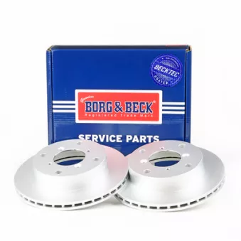 Jeu de 2 disques de frein avant BORG & BECK BBD5025