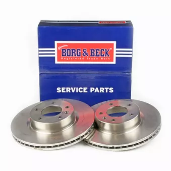 Jeu de 2 disques de frein avant BORG & BECK BBD5056