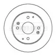 Jeu de 2 disques de frein arrière BORG & BECK BBD5071 - Visuel 2