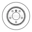 Jeu de 2 disques de frein arrière BORG & BECK BBD5076 - Visuel 2