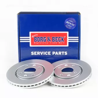 Jeu de 2 disques de frein avant BORG & BECK BBD5099