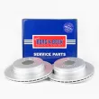 Jeu de 2 disques de frein arrière BORG & BECK BBD5144 - Visuel 1