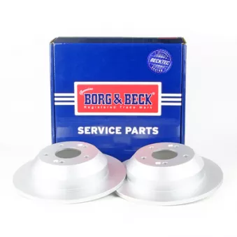 Jeu de 2 disques de frein arrière BORG & BECK BBD5160