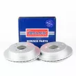 Jeu de 2 disques de frein arrière BORG & BECK BBD5161 - Visuel 1