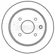 Jeu de 2 disques de frein arrière BORG & BECK BBD5170 - Visuel 2