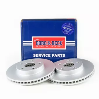 Jeu de 2 disques de frein avant BORG & BECK BBD5206