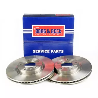 Jeu de 2 disques de frein avant BORG & BECK BBD5223