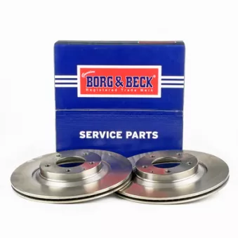 Jeu de 2 disques de frein arrière BORG & BECK BBD5224