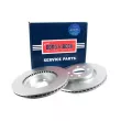 Jeu de 2 disques de frein avant BORG & BECK BBD5243 - Visuel 1