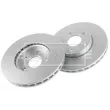 Jeu de 2 disques de frein avant BORG & BECK BBD5244 - Visuel 3