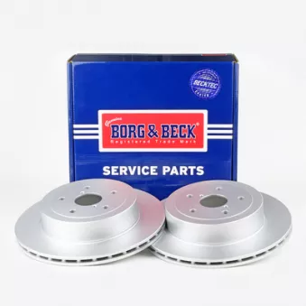 Jeu de 2 disques de frein arrière BORG & BECK BBD5252