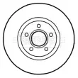 Jeu de 2 disques de frein avant BORG & BECK BBD5305 - Visuel 2