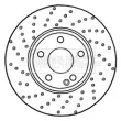 Jeu de 2 disques de frein avant BORG & BECK BBD5322 - Visuel 2