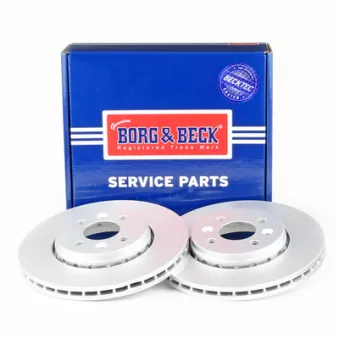 Jeu de 2 disques de frein avant BORG & BECK BBD5329