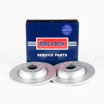 Jeu de 2 disques de frein arrière BORG & BECK BBD5331