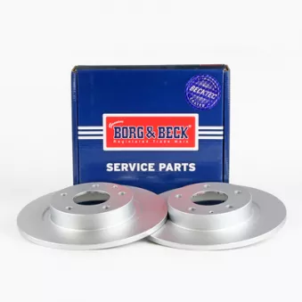 Jeu de 2 disques de frein arrière BORG & BECK BBD5332