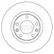 Jeu de 2 disques de frein arrière BORG & BECK BBD5350 - Visuel 2