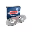 Jeu de 2 disques de frein avant BORG & BECK BBD5363 - Visuel 1
