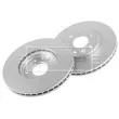Jeu de 2 disques de frein avant BORG & BECK BBD5363 - Visuel 2