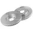 Jeu de 2 disques de frein avant BORG & BECK BBD5391 - Visuel 2
