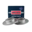 Jeu de 2 disques de frein arrière BORG & BECK BBD5408 - Visuel 1