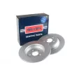 Jeu de 2 disques de frein arrière BORG & BECK BBD5422 - Visuel 1