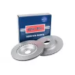 Jeu de 2 disques de frein arrière BORG & BECK BBD5437 - Visuel 1