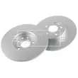 Jeu de 2 disques de frein arrière BORG & BECK BBD5442 - Visuel 2